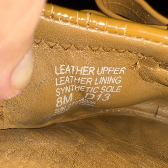 Tory Burch Yellow Leather Flats with Bow - Picture 2 of 10